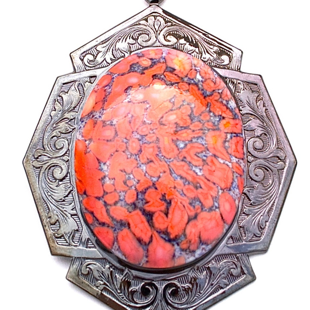 GASOLINE GLAMOUR CORAL MATRIX NECKLACE